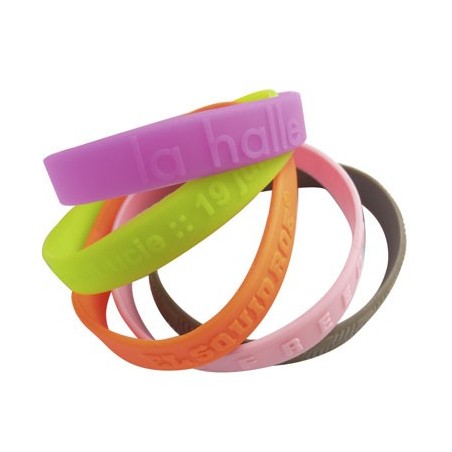 BRACELET SILICONE SINTAX AVEC RELIEF SANS IMPRESSION DIVERS