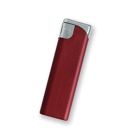 BURGUNDY RED ELECTRONIC LIGHTER ESLAID METALIZADO