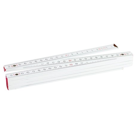 WHITE FOLDABLE WOODEN RULER CACHET