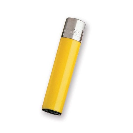 YELLOW FLINT LIGHTER CLIPPER LARGE