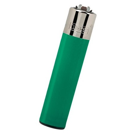 GREEN FLINT LIGHTER CLIPPER LARGE