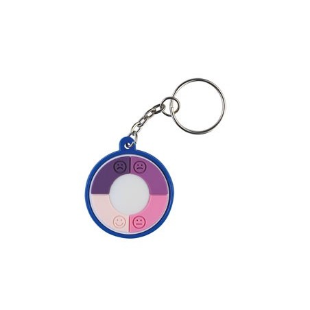 NAVY BLUE BLUE UV METTER KEYRING LEVEL