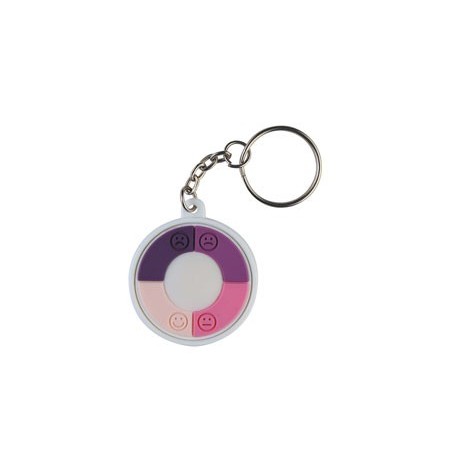 WHITE UV METTER KEYRING LEVEL