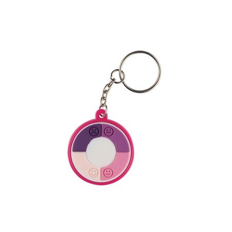 FUCHSIA PINK UV METTER KEYRING LEVEL