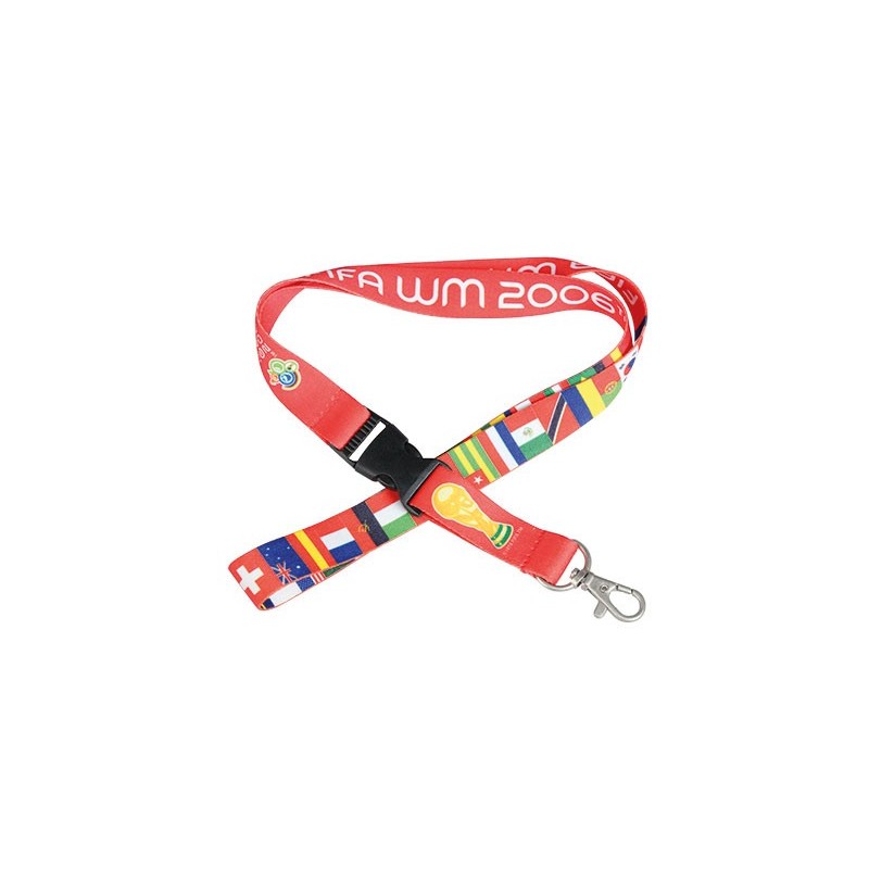 LANYARD SURDES SUBLIMACIÓN 25 X 450 MM ENGANCHE METÁLICO + CLICK CLACK