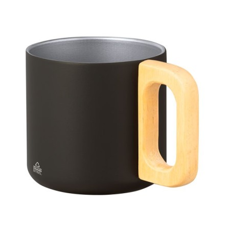 GARFUN 400 ml RECYCLED STAINLESS-STEEL/WOOD MUG