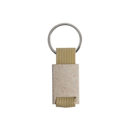 SHINER WHEAT-STRAW/ABS KEYRING