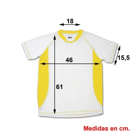 T-SHIRT TECHNIQUE ARABIA ENFANT JAUNE 12/14