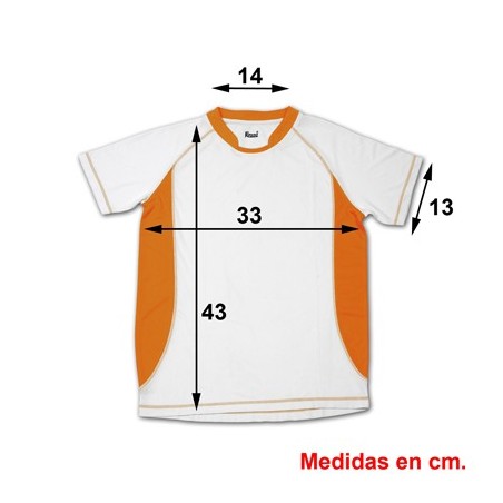 CAMISA TÉCNICA ARABIA CRIANÇA LARANJA 3/4