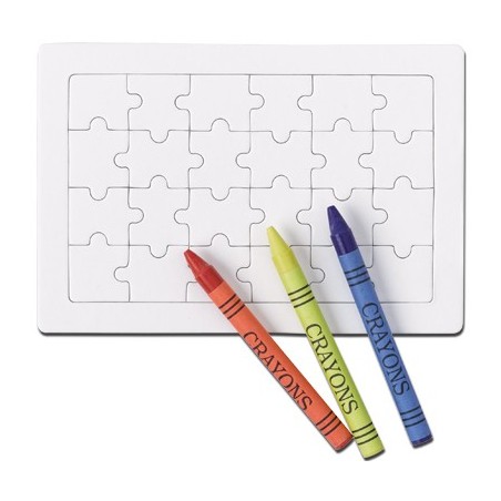 PUZZLE CARTONE CON CERE BIANCO