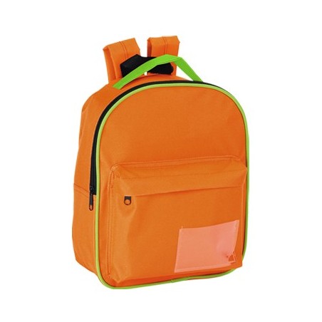 ORANGE POLYESTER KID BACKPACK PEKE