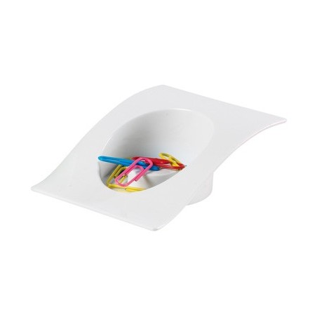 PORTACLIPS PLASTICA SUPPORT BIANCO