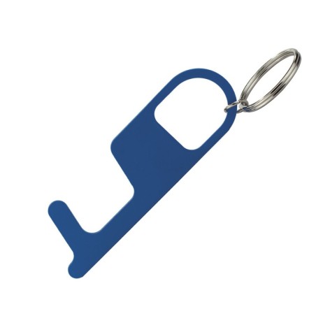 NAVY BLUE BLUE METALLIC KEYRING ANTICONTACT ZUPPA