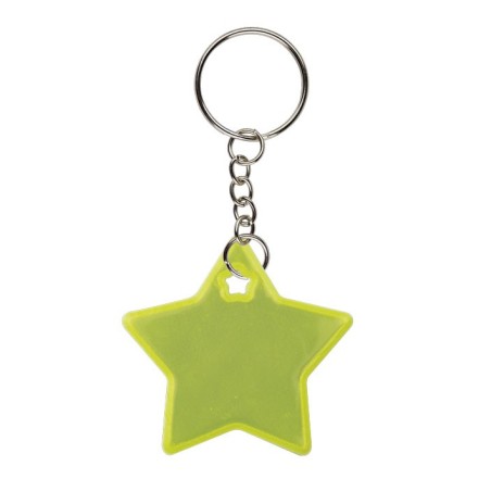 PORTACHIAVI RIFLETTENTE FRIZY STAR GIALLO