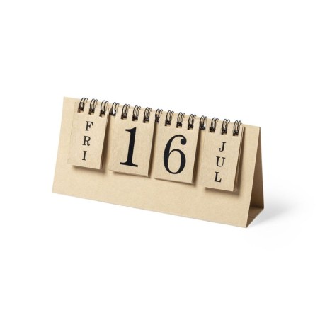 NATURAL RECYCLED-CARDBOARD CONTINUOUS CALENDAR GADNER