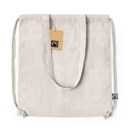 FARAD 100% RECYCLED-COTTON DRAWSTRING BACKPACK