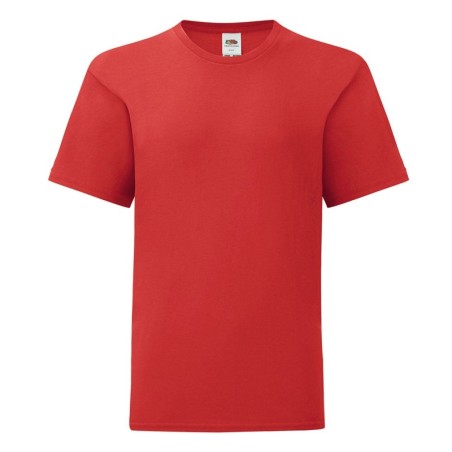 RED 100% COTTON SHORT-SLEEVED T-SHIRT ICONIC COLOUR KIDS 12-13