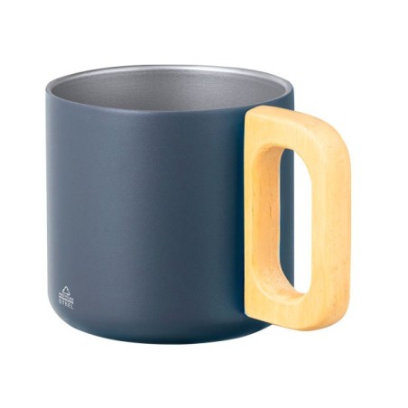 GARFUN 400 ml RECYCLED STAINLESS-STEEL/WOOD MUG