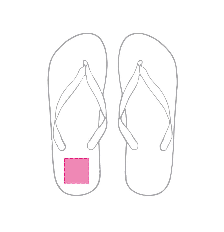 HEEL - RIGHT FLIP FLOP (3x4 cm )